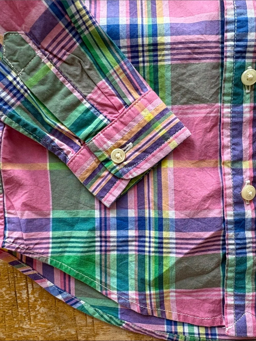 Ralph Lauren Baby Boy Plaid Shirt size 18m